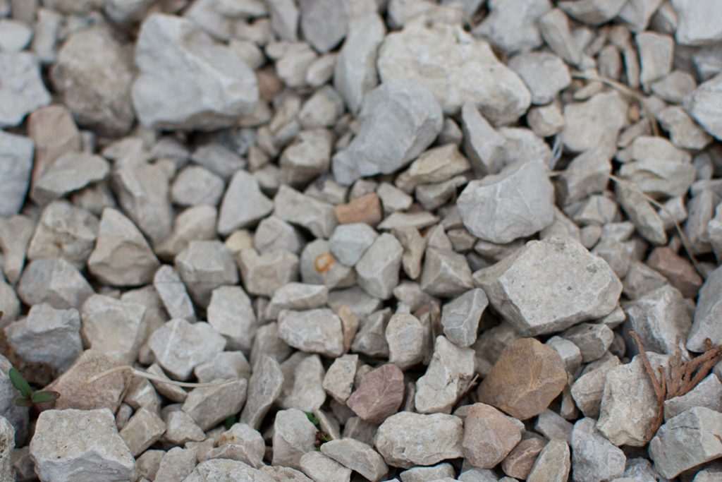 Pale grey rocks in a pile
