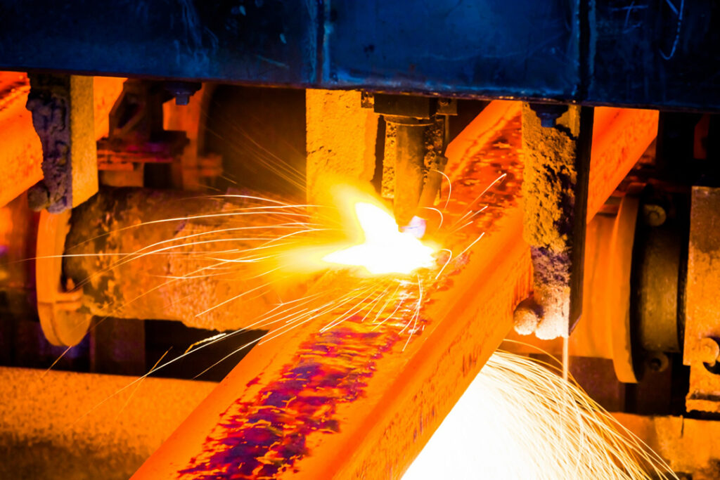 A steel manufacturing facility