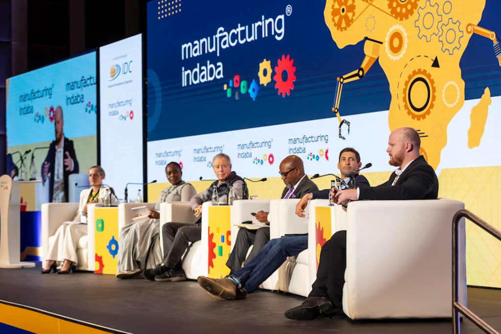 Panel guests at the 2025 Manufacturing Indaba in South Africa