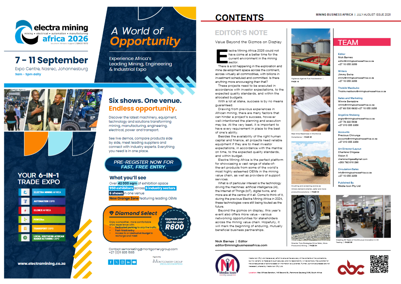 Mining Business Africa – July/Aug 2026 Edition